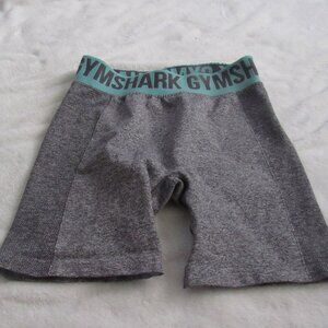 Gymshark Gray/Teal Aqua Shorts  Size Small  USED